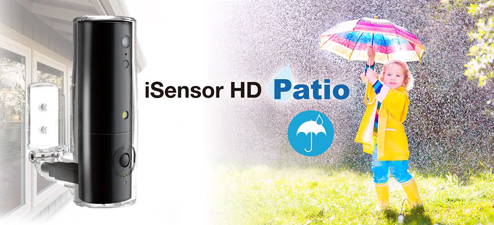 Koti-IP-kamera iSensor-patio vedenpitävä ja UV-suojattu